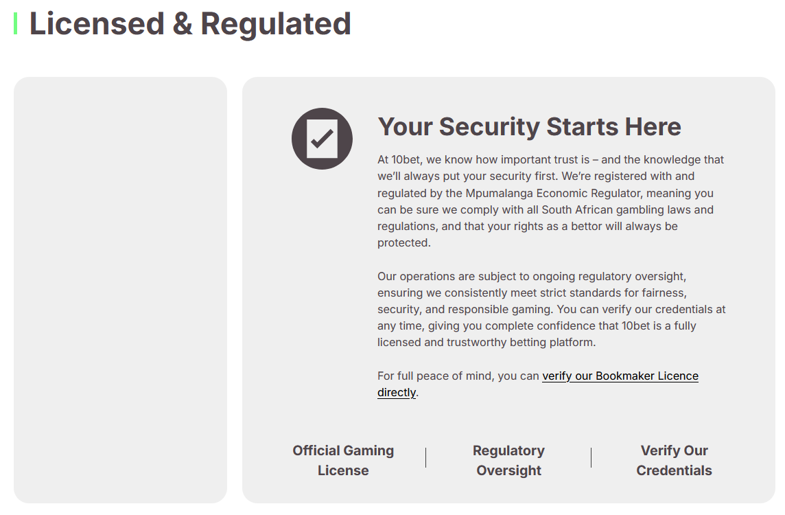 Lisensie en regulering