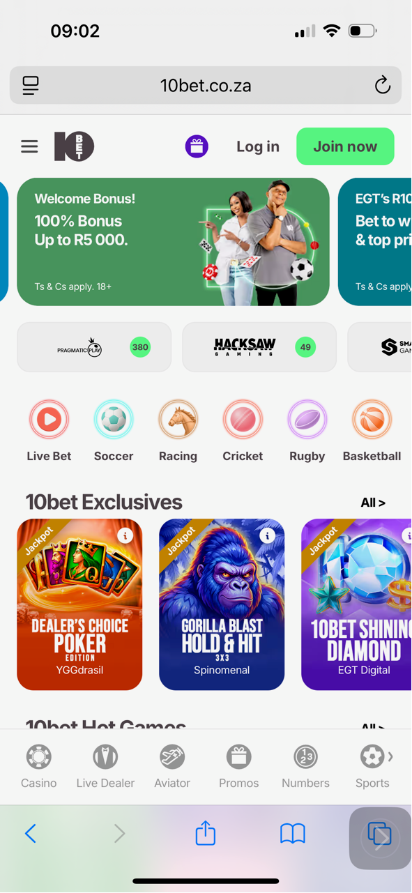 10Bet op ’n werklike iPhone